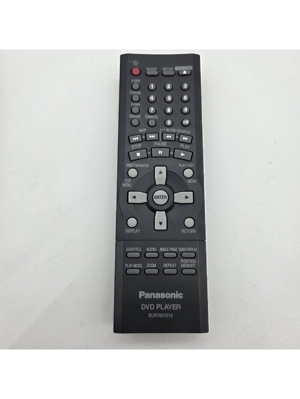 Genuine Panasonic DVD Player Remote Control EUR7621010 DVD-S31 DVD-S35 DVD-S31S